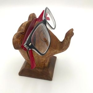 Wooden Eyeglasses/Spectacle Holder Handmade Nose Shaped Stand